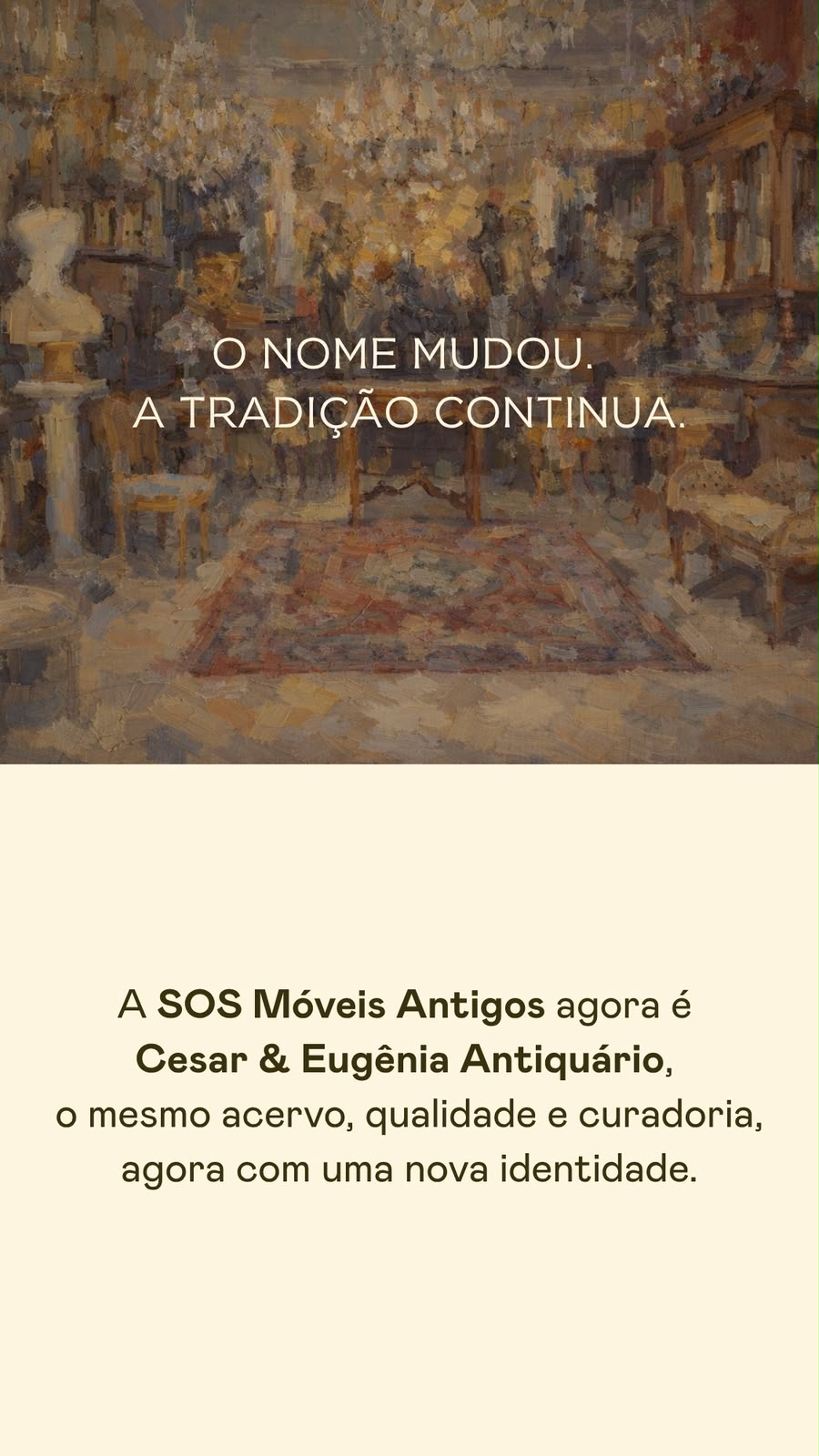 O nome mudou. a tradição continua.